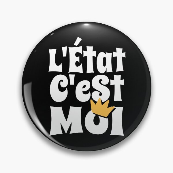 Item preview, Absolute Power L'Etat c'est moi French Quote designed and sold by AntiqueImages.