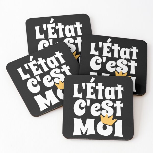 Item preview, Absolute Power L'Etat c'est moi French Quote designed and sold by AntiqueImages.