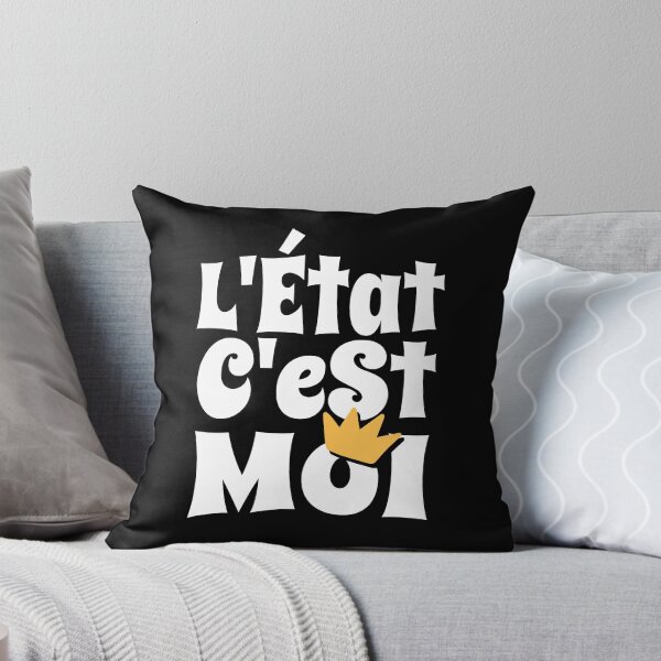 Item preview, Absolute Power L'Etat c'est moi French Quote designed and sold by AntiqueImages.