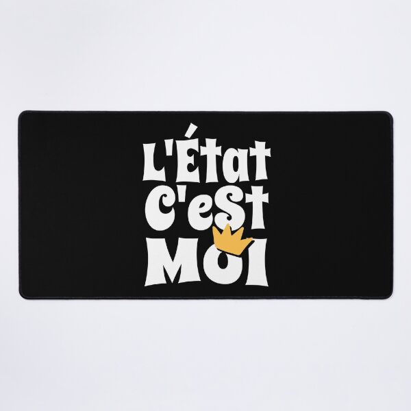 Item preview, Absolute Power L'Etat c'est moi French Quote designed and sold by AntiqueImages.