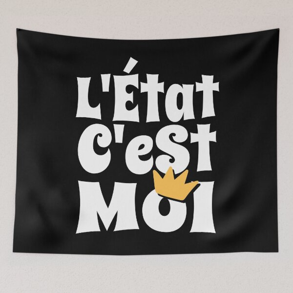 Item preview, Absolute Power L'Etat c'est moi French Quote designed and sold by AntiqueImages.