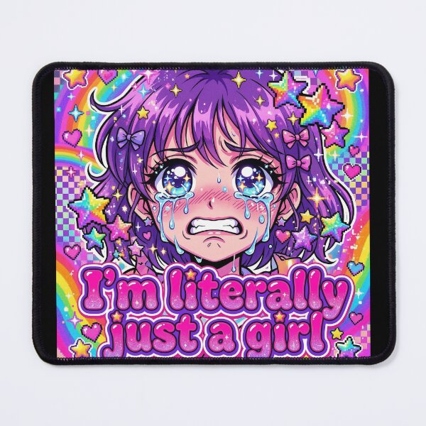 Item preview, Im Literally Just A Girl 90s Anime Kitsch Meme designed and sold by ryanguas.