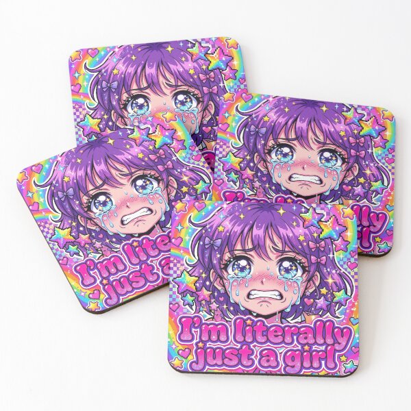 Item preview, Im Literally Just A Girl 90s Anime Kitsch Meme designed and sold by ryanguas.