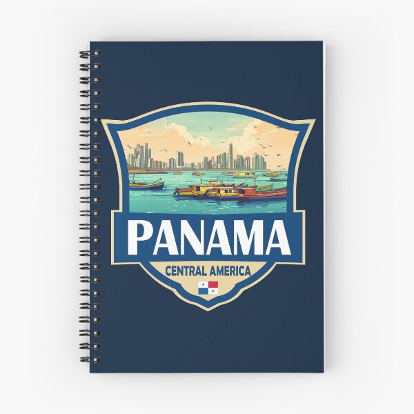 Item preview, Panama Illustration Retro Badge designed and sold by KrisSidDesigns.