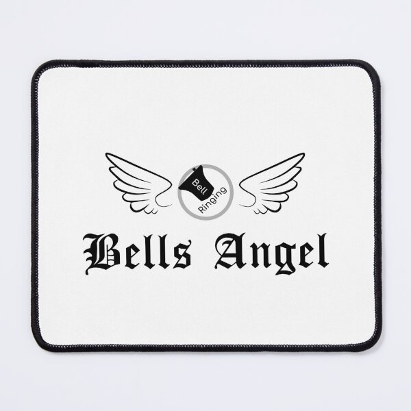 Item preview, Bell Ringing - BELLS ANGEL - black text designed and sold by SuzySuperlative.