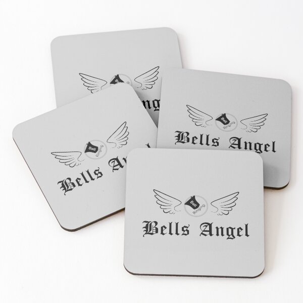 Item preview, Bell Ringing - BELLS ANGEL - black text designed and sold by SuzySuperlative.