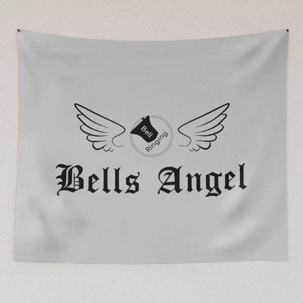Item preview, Bell Ringing - BELLS ANGEL - black text designed and sold by SuzySuperlative.