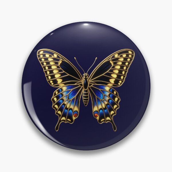 Item preview, The Gentleman of the Garden: Art Nouveau Black Swallowtail (Papilio polyxenes) Print designed and sold by FreiherrPK.