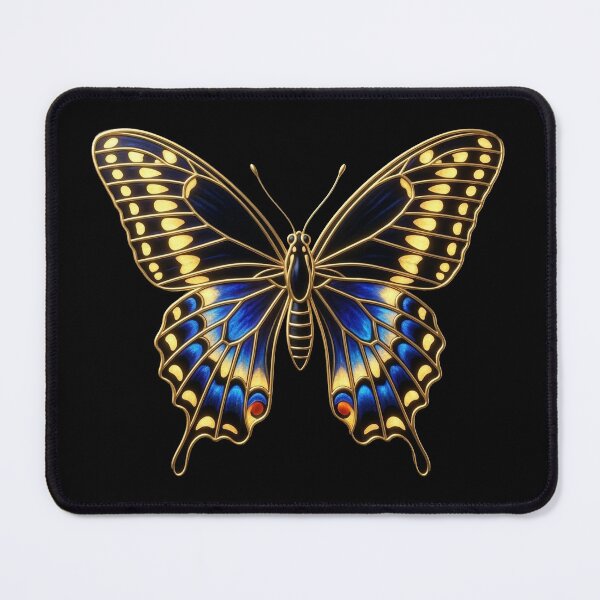 Item preview, The Gentleman of the Garden: Art Nouveau Black Swallowtail (Papilio polyxenes) Print designed and sold by FreiherrPK.