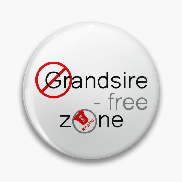 Item preview, Bell Ringing - GRANDSIRE-FREE ZONE - black text designed and sold by SuzySuperlative.