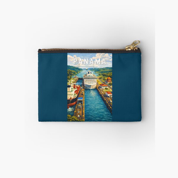 Item preview, Panama Illustration Travel Art Vintage designed and sold by KrisSidDesigns.