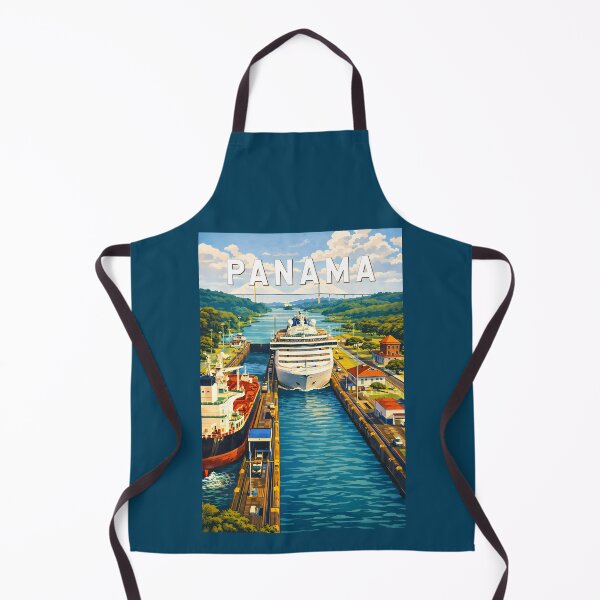 Item preview, Panama Illustration Travel Art Vintage designed and sold by KrisSidDesigns.