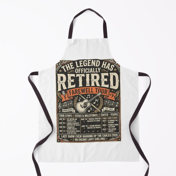 Item preview, The Legend Has Retired Farewell Tour 2026 - Rock Music Retirement Gift designed and sold by FarDesign.