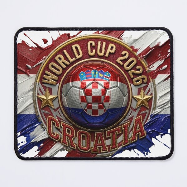Item preview, World Cup 2026 Croatia Soccer Ball Paint Splash designed and sold by DigitalArtGhost.