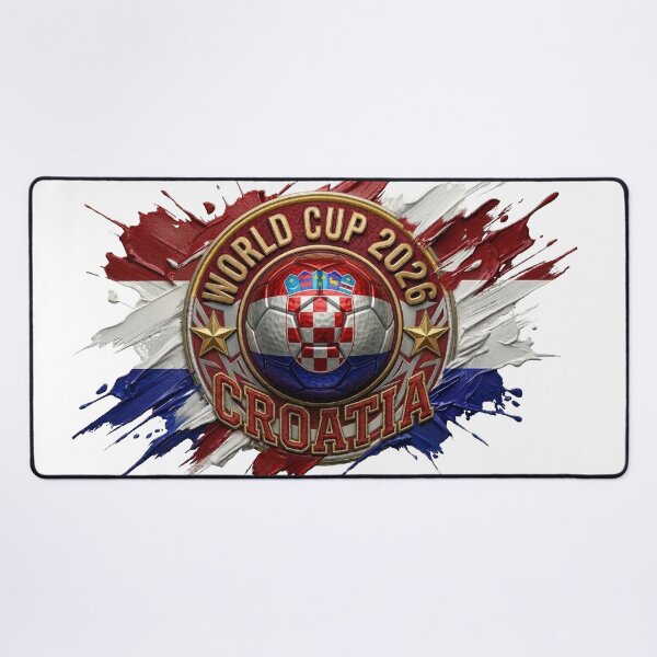 Item preview, World Cup 2026 Croatia Soccer Ball Paint Splash  designed and sold by DigitalArtGhost.