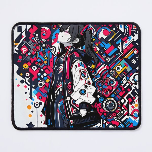 Item preview, NEON: Stoic Cyberpop Urban Gaze | Cute Cyberpunk Anime Girl designed and sold by Sytrics.