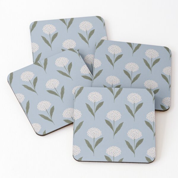 Item preview, Minimal cottagecore flower - Pastel blue botanical designed and sold by Illustrated by Nat.