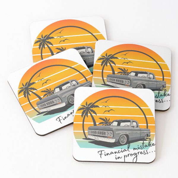 Item preview, Financial Mistake in Progress – Vintage Truck Sunset Retro Car Enthusiast Design designed and sold by ArcticFoxStudio.