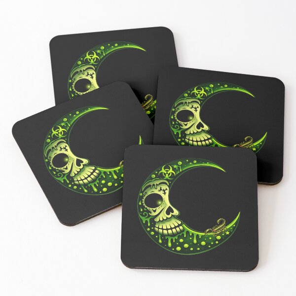 Item preview, Toxic Sugar Skull Moon with Scorpion designed and sold by CyrilloArt.
