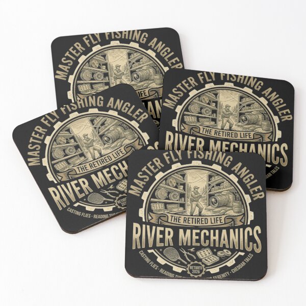 Item preview, Master Fly Fishing Angler Retired 2026 - River Mechanics Farewell Gift designed and sold by FarDesign.