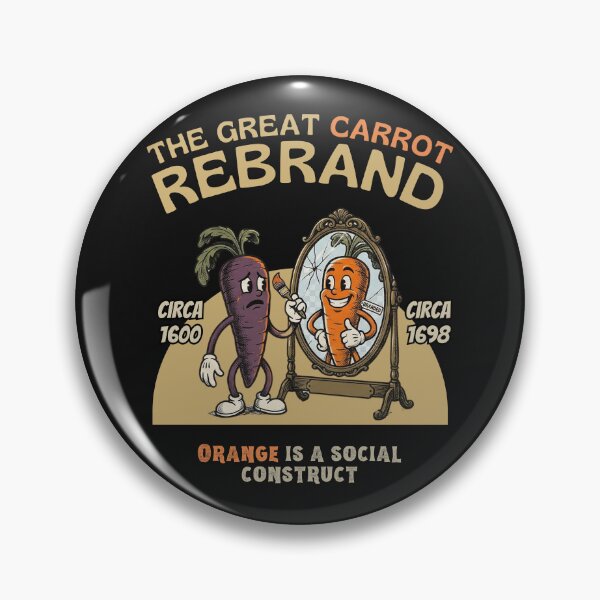 Item preview, The Great Carrot Rebrand T-Shirt - Vintage Purple Carrot vs Orange History Humor Graphic Tee designed and sold by Guilty Kick.
