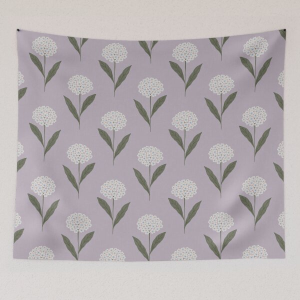 Item preview, Minimal cottagecore flower - Muted lilac botanical designed and sold by Illustrated by Nat.