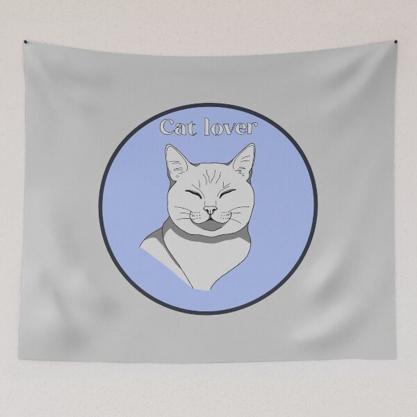 Item preview, cat lover sticker designed and sold by Pamelarts.