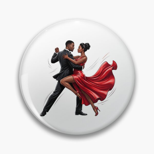 Item preview, Salsa Love - Elegant Black Couple Dancing Tango Art designed and sold by WowDezign.