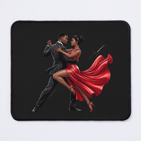Item preview, Salsa Love - Elegant Black Couple Dancing Tango Art designed and sold by WowDezign.