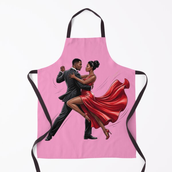 Item preview, Salsa Love - Elegant Black Couple Dancing Tango Art designed and sold by WowDezign.