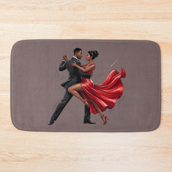 Item preview, Salsa Love - Elegant Black Couple Dancing Tango Art designed and sold by WowDezign.