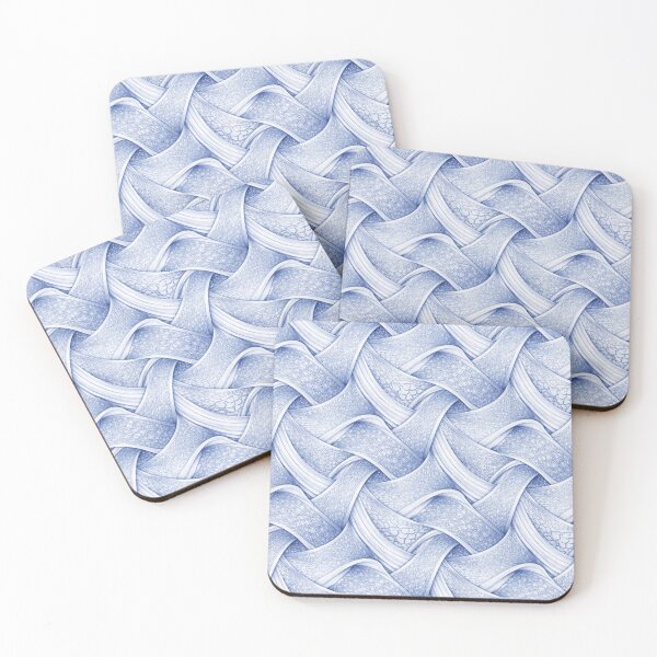Item preview, An abstract tessellation motif in the style of Escher designed and sold by Ratatosk-AI.