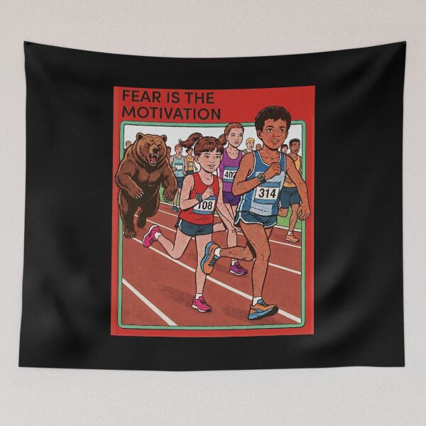Item preview, Fear Is The Motivation – Dark Humor Death marathon  designed and sold by SidTastic .