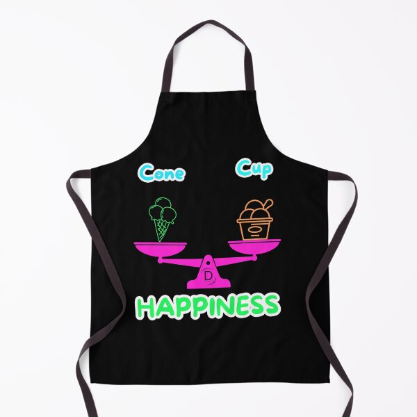 Item preview, Funny Italian Gelato Dilemma: Cone or Cup Happiness Black Version designed and sold by TheItaliandilemma.