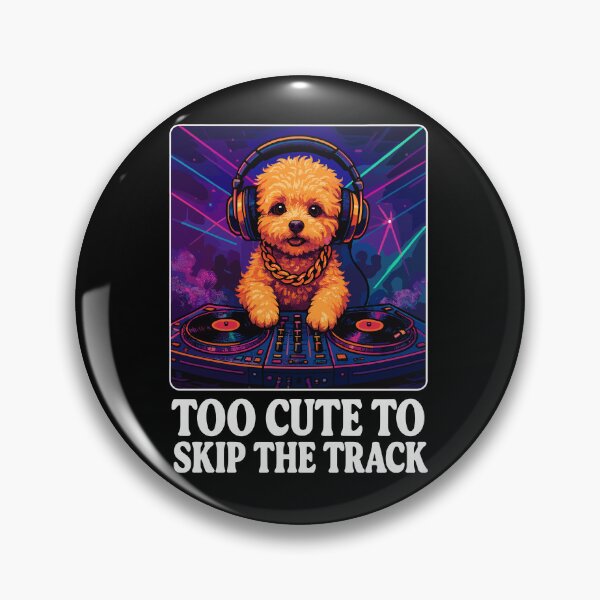 Item preview, DJ Maltipoo: Too Cute to Skip the Track - Neon Art designed and sold by Pineapple-Tree.