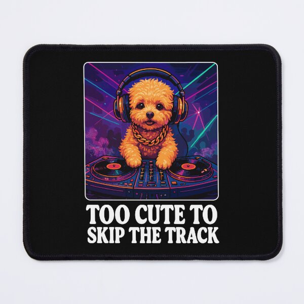 Item preview, DJ Maltipoo: Too Cute to Skip the Track - Neon Art designed and sold by Pineapple-Tree.