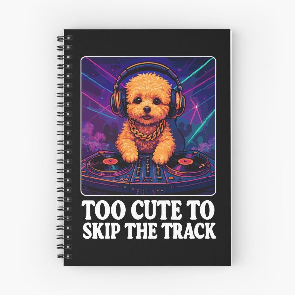 Item preview, DJ Maltipoo: Too Cute to Skip the Track - Neon Art designed and sold by Pineapple-Tree.