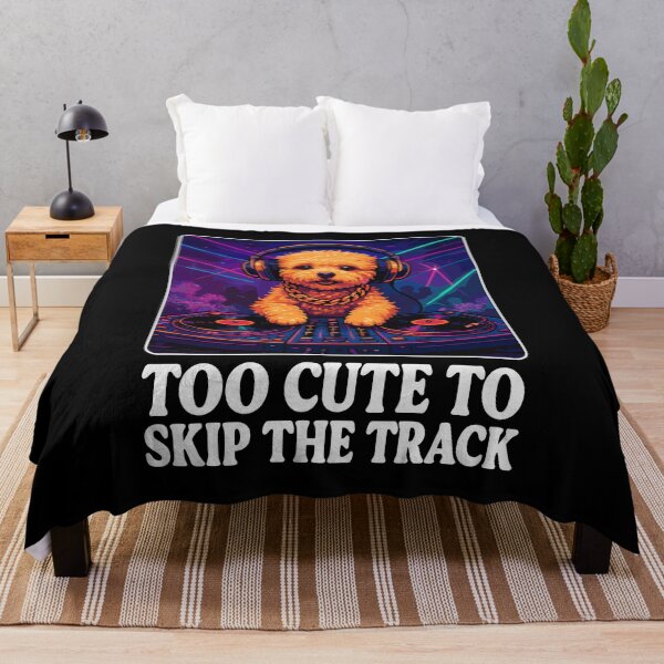 Item preview, DJ Maltipoo: Too Cute to Skip the Track - Neon Art designed and sold by Pineapple-Tree.