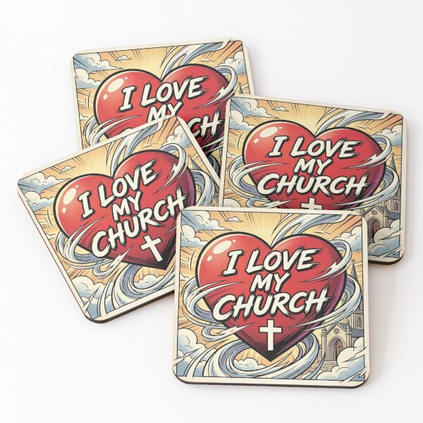 Item preview, I Love My Church designed and sold by Praytastic.