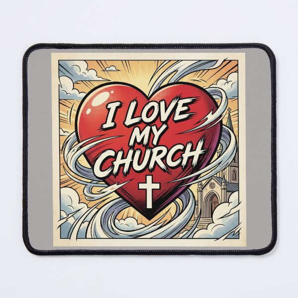 Item preview, I Love My Church designed and sold by Praytastic.
