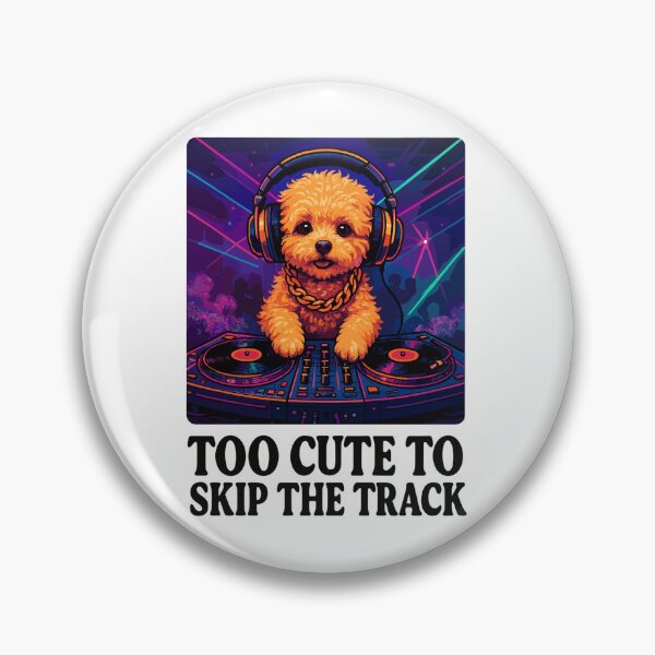 Item preview, DJ Maltipoo: Too Cute to Skip the Track - Neon Art designed and sold by Pineapple-Tree.