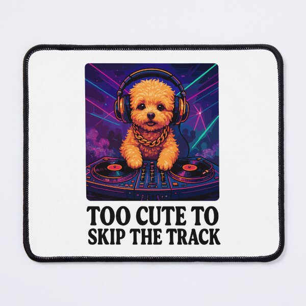 Item preview, DJ Maltipoo: Too Cute to Skip the Track - Neon Art designed and sold by Pineapple-Tree.