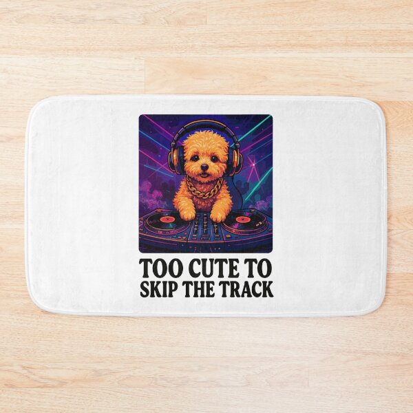 Item preview, DJ Maltipoo: Too Cute to Skip the Track - Neon Art designed and sold by Pineapple-Tree.