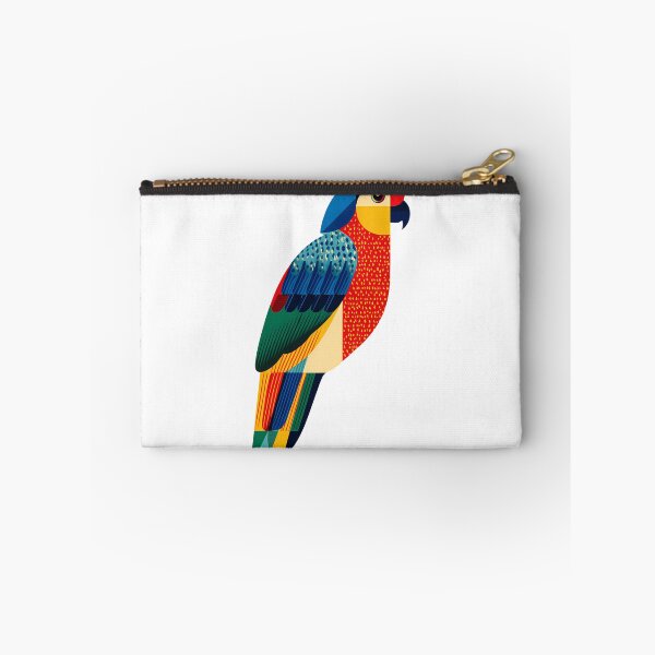 Item preview, Geometric Colorful Parrot - Bold Modern Folk Bird Art Print designed and sold by DesignArtist.ia.