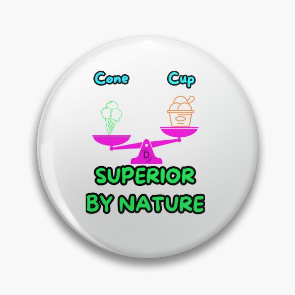 Item preview, Funny Ice Cream Dilemma - Team Cone Superior By Nature designed and sold by TheItaliandilemma.