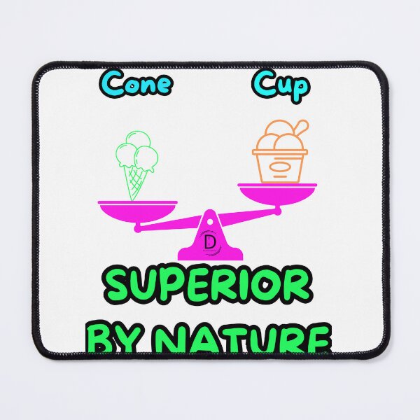 Item preview, Funny Ice Cream Dilemma - Team Cone Superior By Nature designed and sold by TheItaliandilemma.