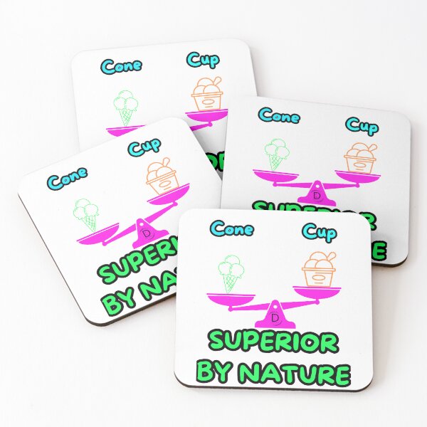 Item preview, Funny Ice Cream Dilemma - Team Cone Superior By Nature designed and sold by TheItaliandilemma.