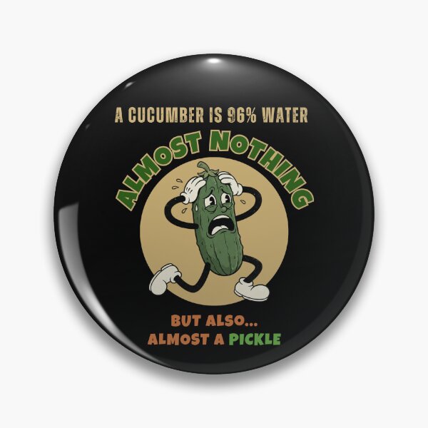 Item preview, Existential Cucumber T-Shirt - Vintage Rubber Hose Pickle Crisis Humor Graphic Tee designed and sold by Guilty Kick.