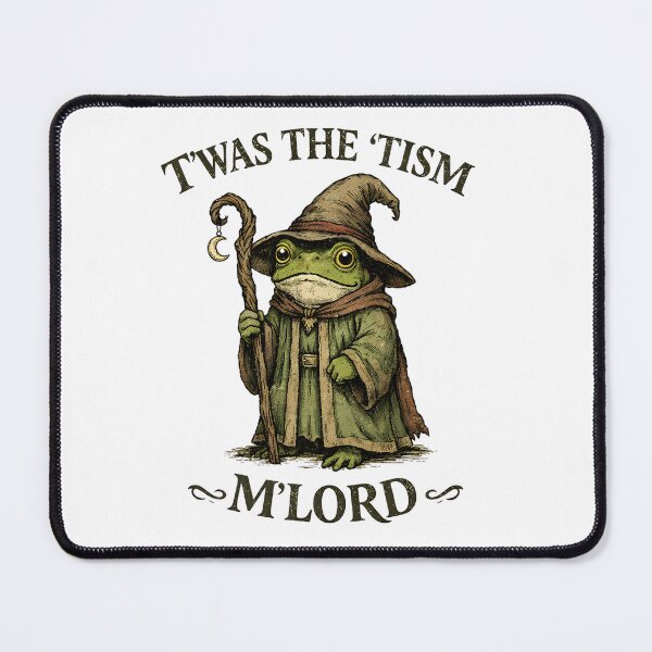 Item preview, Medieval Frog Wizard Funny Fantasy Meme designed and sold by LunaMagicStudio.