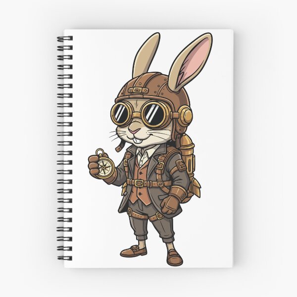 Item preview, Steampunk Explorer Rabbit Retro Compass designed and sold by PixelStudioBe.